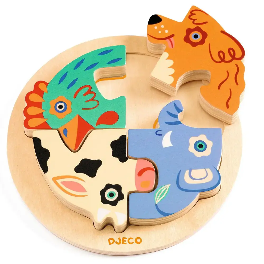 Djeco Djeco | Houten Puzzel Rondo | Hond
