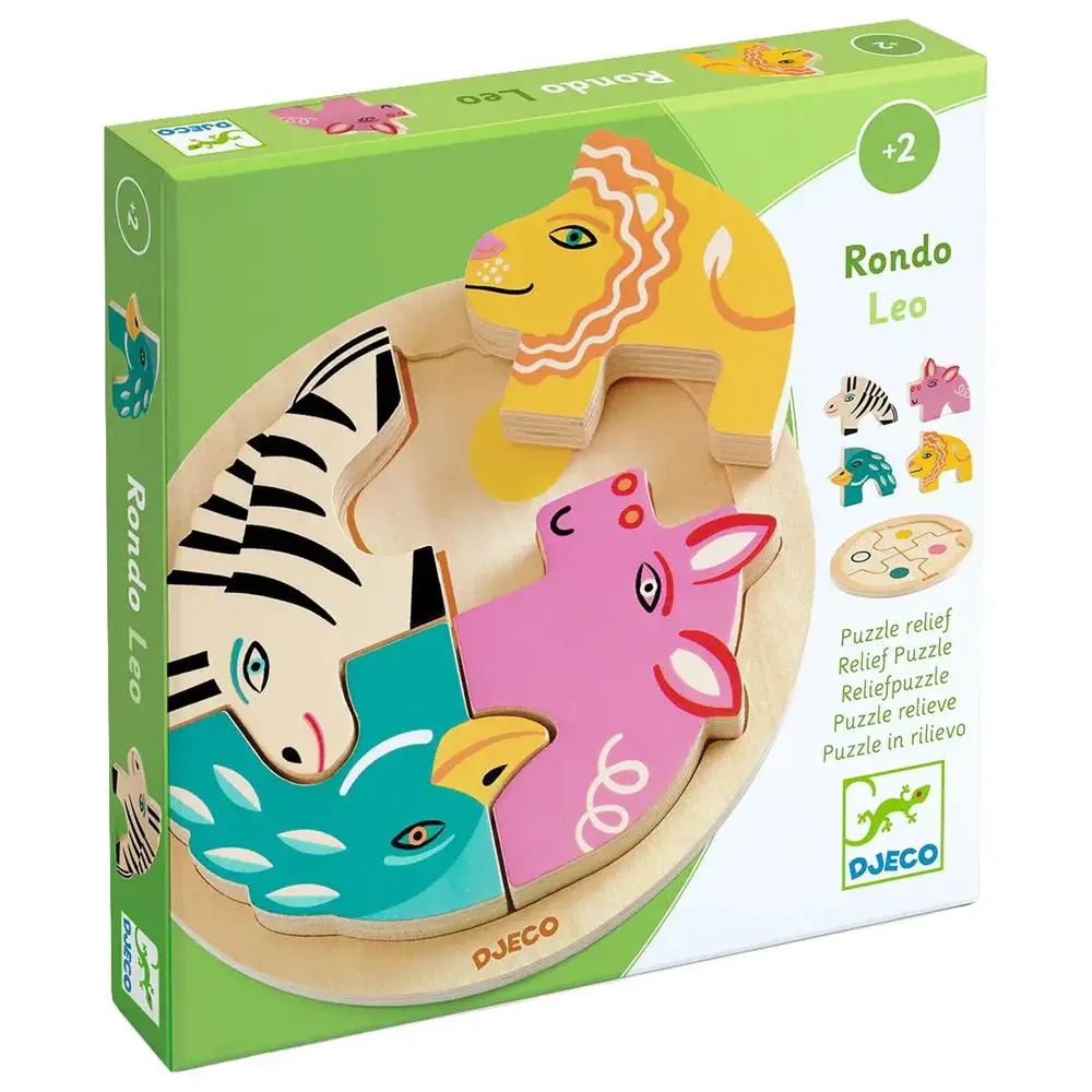 Djeco Djeco | Houten Puzzel Rondo | Leo