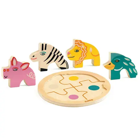 Djeco Djeco | Houten Puzzel Rondo | Leo