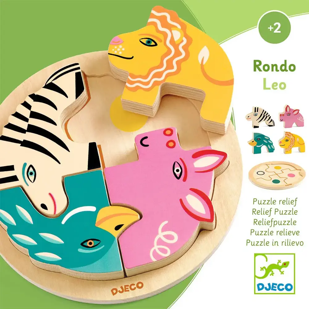 Djeco Djeco | Houten Puzzel Rondo | Leo