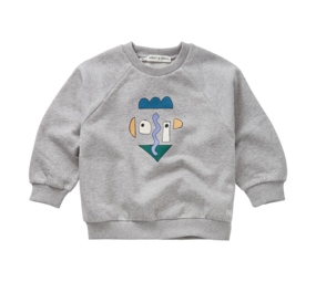 Sproet & Sprout | Sweatshirt raglan Self potrait grey | Grey melee