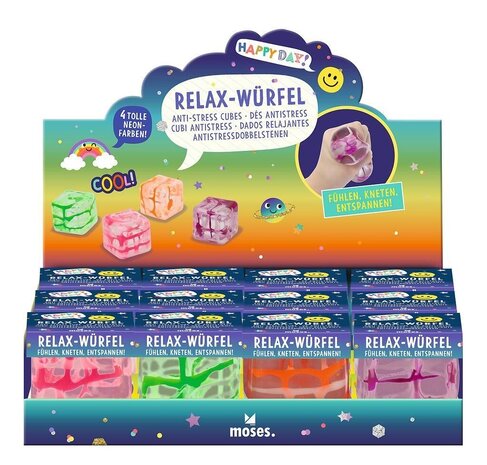Moses Moses | Happy Day relax dobbelsteen neon