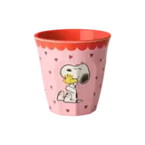 Rice Everyday Magic Rice | Melamine Cup with Snoopy Print | Pink | Medium 250ml Rice Everyday Magic Rice | Melamine Cup with Snoopy Print | Pink | Medium 250ml