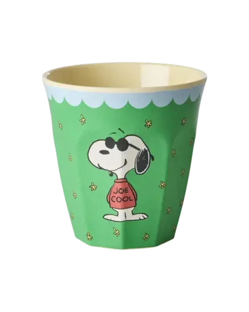Rice Everyday Magic Rice | Melamine Cup with Snoopy Print | Green| Medium 250ml