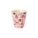 Rice Everyday Magic Rice | Melamine Cup with ABC Print | Pink | Medium 250ml