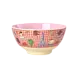 Rice Everyday Magic Rice | Melamine Bowl with Kids in Paris Print | Pink | Medium 700ml