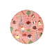 Rice Everyday Magic Rice | Melamine Kinderbord Rond with Kids in Paris Print | Red