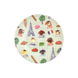 Rice Everyday Magic Rice | Melamine Kinderbord Rond with Kids in Paris Print | Blue Rice Everyday Magic Rice | Melamine Kinderbord Rond with Kids in Paris Print | Blue