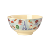 Rice Everyday Magic Rice | Melamine Bowl with Kids in Paris Print | Blue| Medium 700ml Rice Everyday Magic Rice | Melamine Bowl with Kids in Paris Print | Blue| Medium 700ml