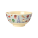 Rice Everyday Magic Rice | Melamine Bowl with Kids in Paris Print | Blue| Medium 700ml