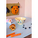 Rice Everyday Magic Rice | Melamine Bowl with Kids in Paris Print | Blue| Medium 700ml
