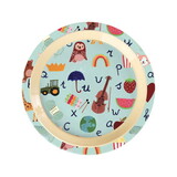 Rice Everyday Magic Rice | Melamine Kinderbord with ABC Print | Blue Rice Everyday Magic Rice | Melamine Kinderbord with ABC Print | Blue