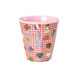 Rice Everyday Magic Rice | Melamine cup Kids in Paris print | Pink | Medium 250ml