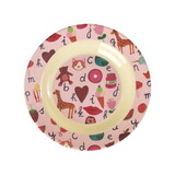 Rice Everyday Magic Rice | Melamine Kids Bowl with ABC Print | Pink | Medium 700ml Rice Everyday Magic Rice | Melamine Kids Bowl with ABC Print | Pink | Medium 700ml