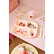 Rice Everyday Magic Rice | Kinderbord met 4 Compartimenten | ABC Print | Pink