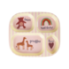 Rice Everyday Magic Rice | Kinderbord met 4 Compartimenten | ABC Print | Pink