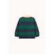 Tiny Cottons Tiny Cottons | Navy Stripes Polo Sweatshirt
