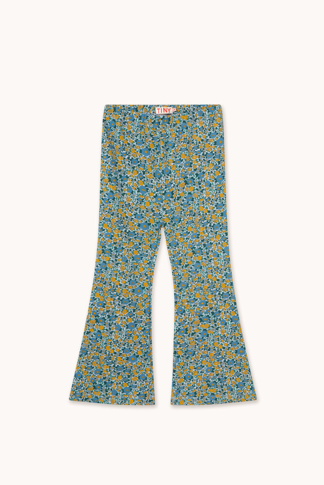 Tiny Cottons Tiny Cottons | Flower Pattern Rib Pant