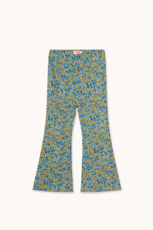 Tiny Cottons Tiny Cottons | Flower Pattern Rib Pant