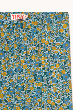 Tiny Cottons Tiny Cottons | Flower Pattern Rib Pant