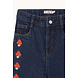 Tiny Cottons Tiny Cottons | Mini Mushrooms Embroidered Denim Pant
