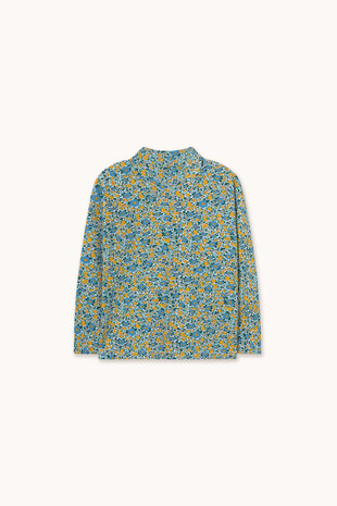 Tiny Cottons Tiny Cottons | Flower Pattern Rib Mockneck