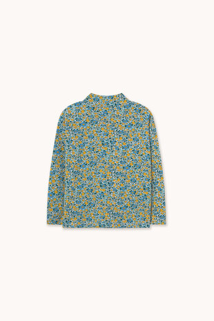 Tiny Cottons Tiny Cottons | Flower Pattern Rib Mockneck