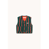 Tiny Cottons Tiny Cottons | Multicolor Stripes Sherpa Vest Tiny Cottons Tiny Cottons | Multicolor Stripes Sherpa Vest