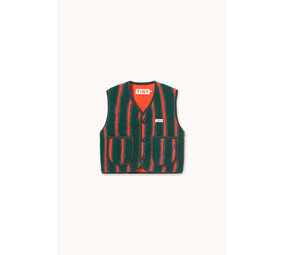 Tiny Cottons Tiny Cottons | Multicolor Stripes Sherpa Vest