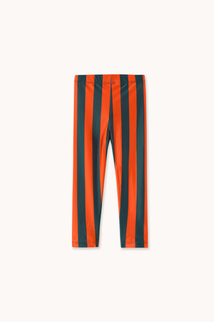 Tiny Cottons Tiny Cottons | Red-Blue Stripes Shiny Leggings