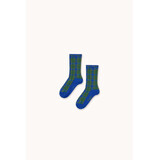Tiny Cottons Tiny Cottons | Blue Check Medium Socks Tiny Cottons Tiny Cottons | Blue Check Medium Socks