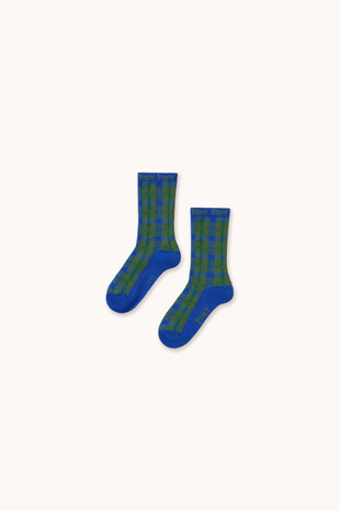 Tiny Cottons Tiny Cottons | Blue Check Medium Socks