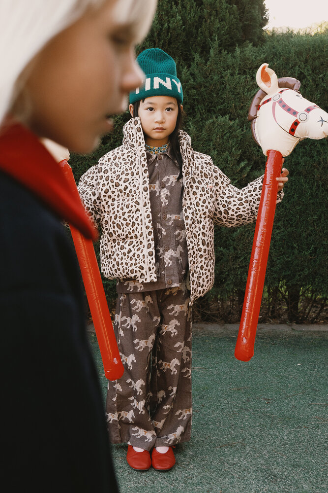 Tiny Cottons Tiny Cottons | Animal Print Short Padded Jacket