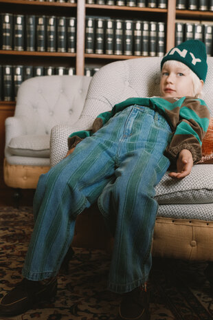 Tiny Cottons Tiny Cottons | Retro Stripes Straight Denim Pant