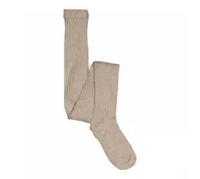 MP Denmark MP Denmark | Wool rib tights | Light Brown Melange