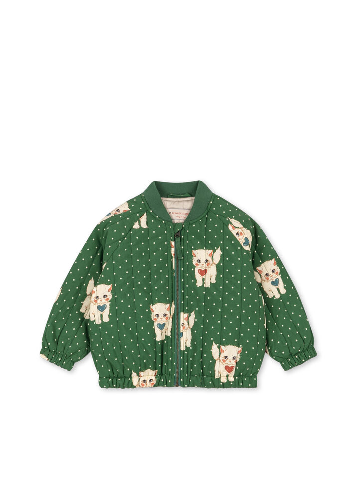 Konges Sløjd Konges Sløjd | Juno Printed Bomber Jacket | Dot Miao Verde