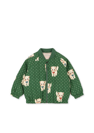 Konges Sløjd Konges Sløjd | Juno Printed Bomber Jacket | Dot Miao Verde