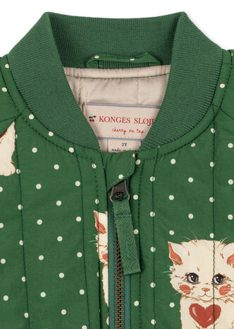 Konges Sløjd Konges Sløjd | Juno Printed Bomber Jacket | Dot Miao Verde