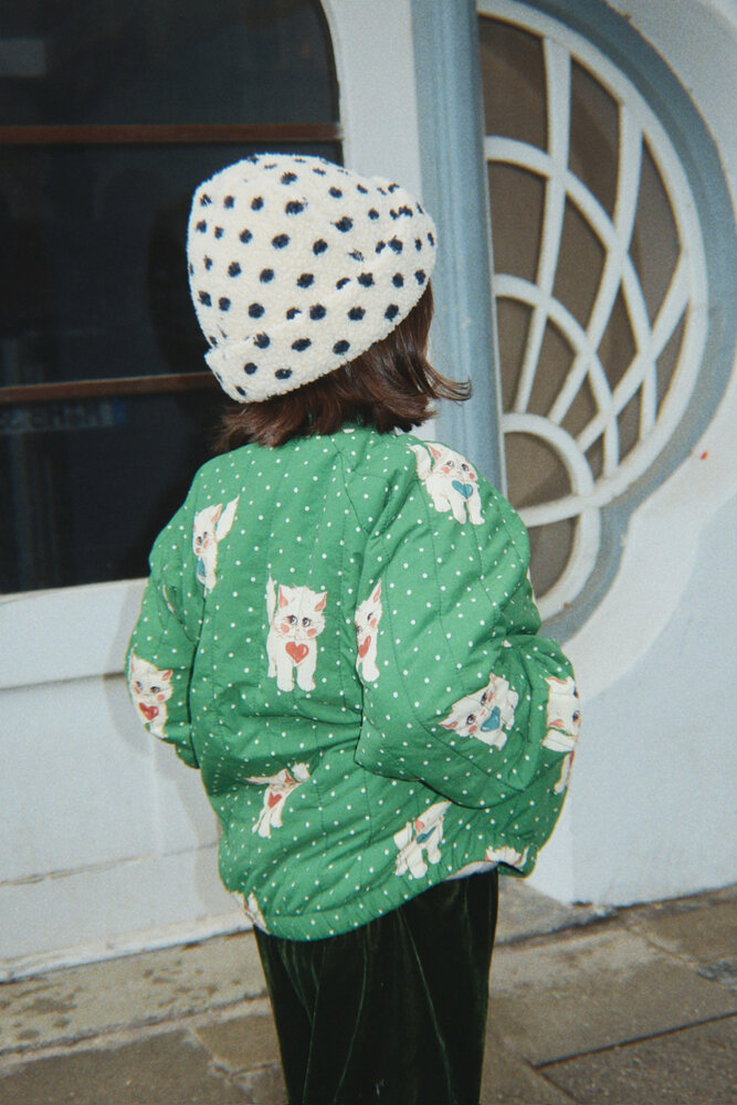 Konges Sløjd Konges Sløjd | Juno Printed Bomber Jacket | Dot Miao Verde