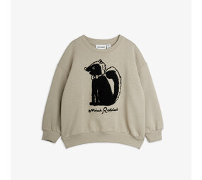 Mini Rodini Mini Rodini | Skunk chenille sweatshirt | Grey