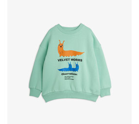 Mini Rodini Mini Rodini | Velvet worms observations sp sweatshirt | Green