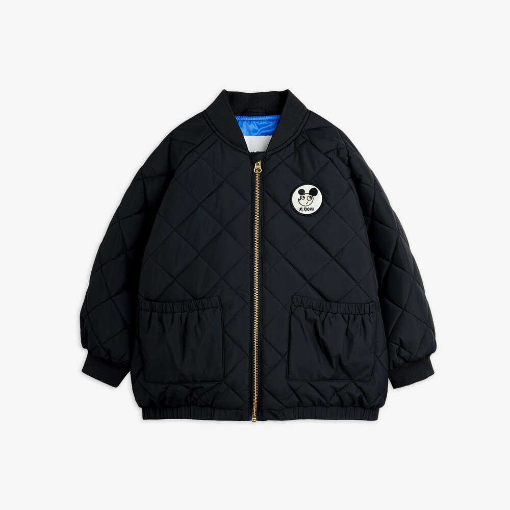 Mini Rodini Mini Rodini | Ritzratz patch quilted puffer | Black