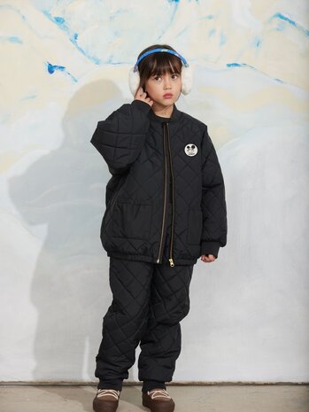 Mini Rodini Mini Rodini | Ritzratz patch quilted puffer | Black