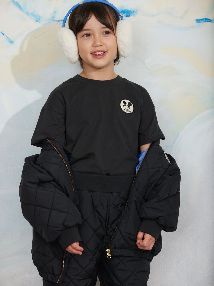 Mini Rodini Mini Rodini | Ritzratz patch quilted puffer | Black
