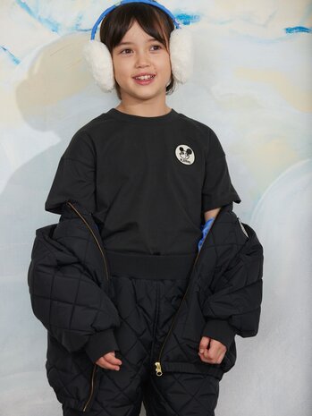 Mini Rodini Mini Rodini | Ritzratz patch quilted puffer | Black
