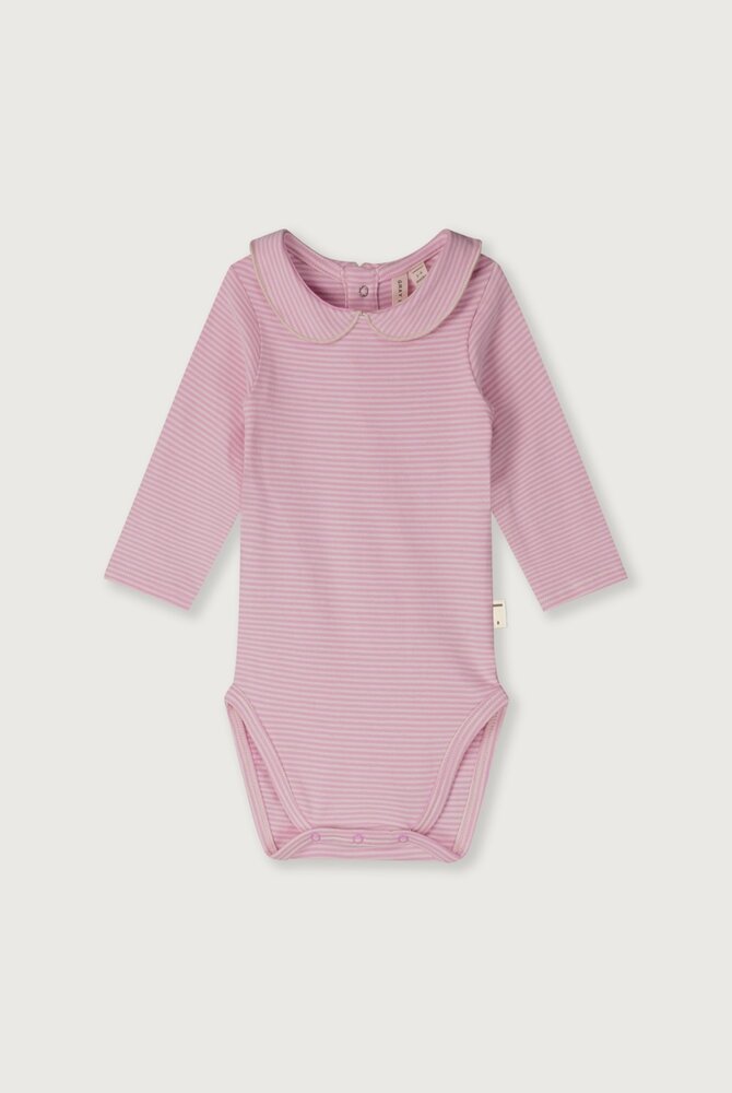 Gray Label Gray Label | Baby Collar Onesie GOTS | Bubblegum - Cream