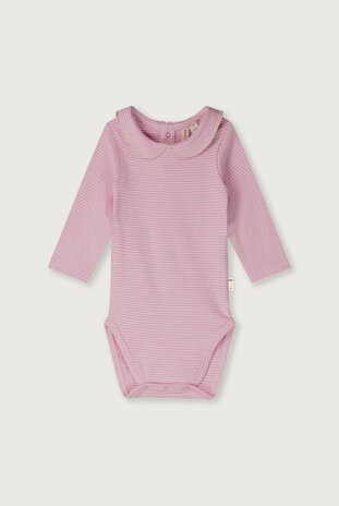 Gray Label Gray Label | Baby Collar Onesie GOTS | Bubblegum - Cream