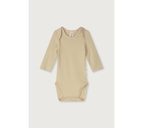 Gray Label Gray Label | Baby L/S Onesie GOTS | Cookie - Cream