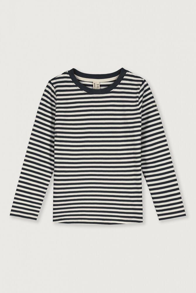 Gray Label Gray Label | L/S Tee GOTS | Pirate Black - Cream