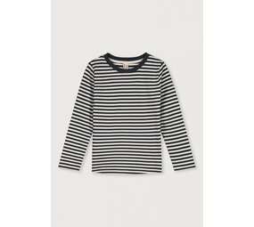 Gray Label Gray Label | L/S Tee GOTS | Pirate Black - Cream